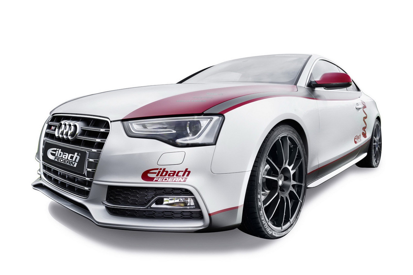 белый автомобиль Eibach Audi S5 Project Car загрузить