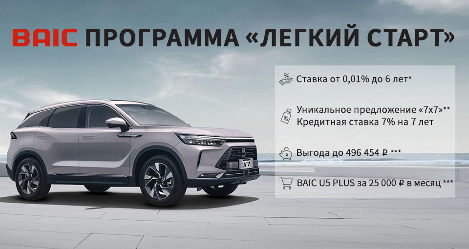 Старт продаж BAIC