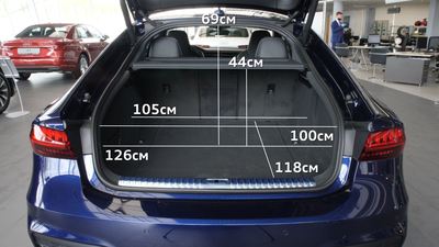 Габариты багажника Audi A7