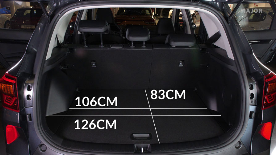 Габариты багажника KIA Seltos