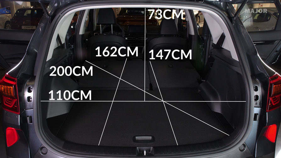 Габариты багажника KIA Seltos